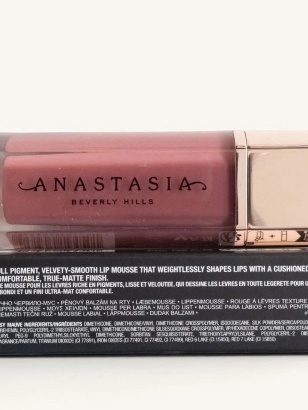 Anastasia Beverly Hills Lip Velvet in Rosy Mauve 0.12 Fl. Oz. New in Box